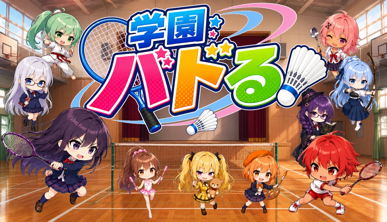 学園バドる！ キービジュアル